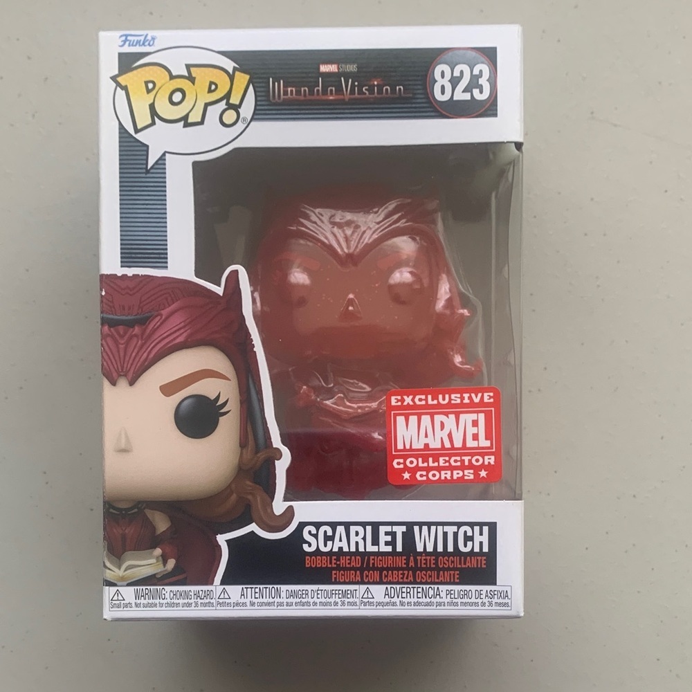 BNIB Funko Scarlet Witch Red Translucent Marvel Exclusive Pop!